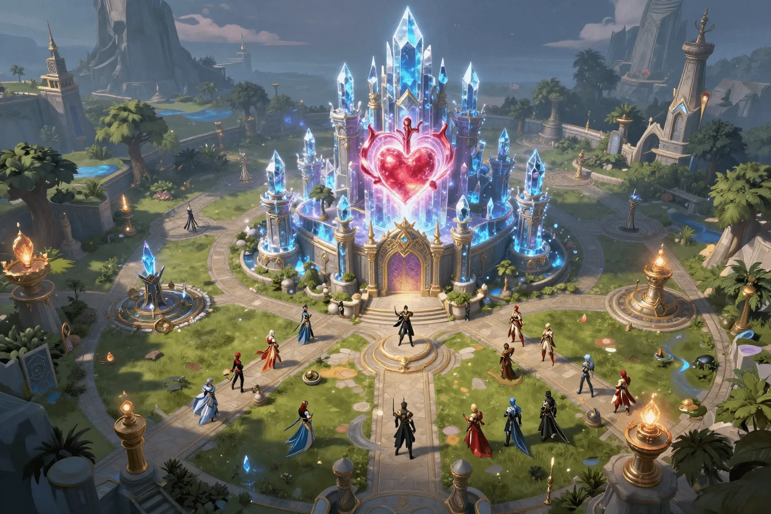 Fantasy Hearts, fantasy kingdom с кристальным сердцем и героями