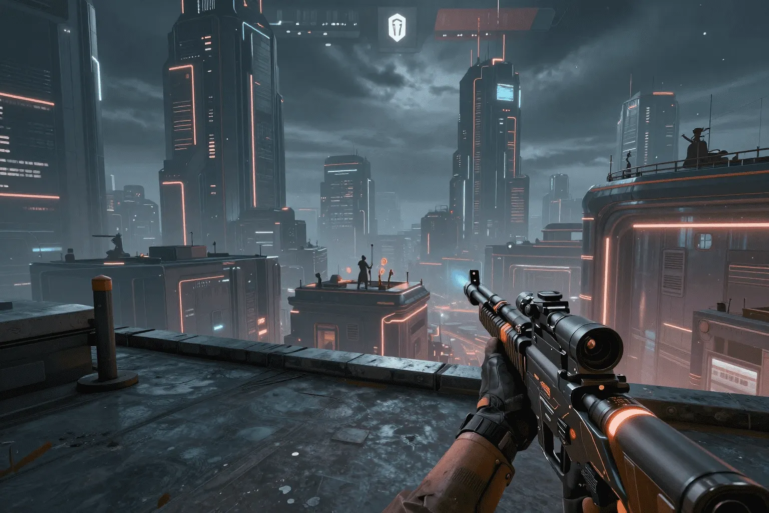World of Snipers, rooftop-сцена мобильного снайперского шутера